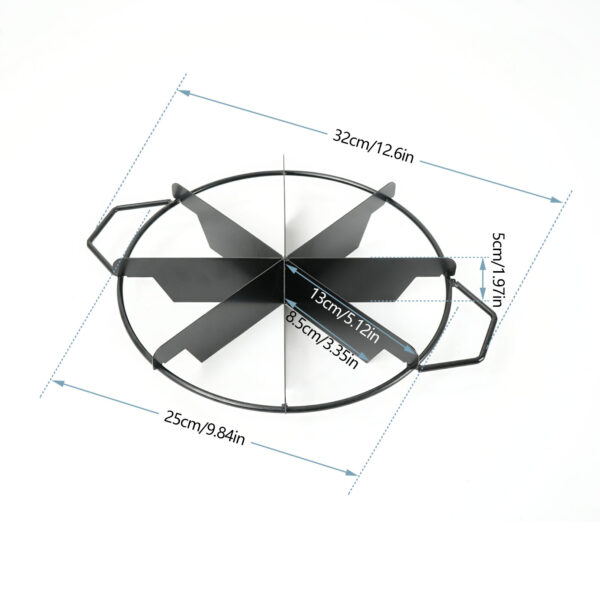 8-Slice Pie Cutter Press, Cake Divider, 10-Inch - 图片 2
