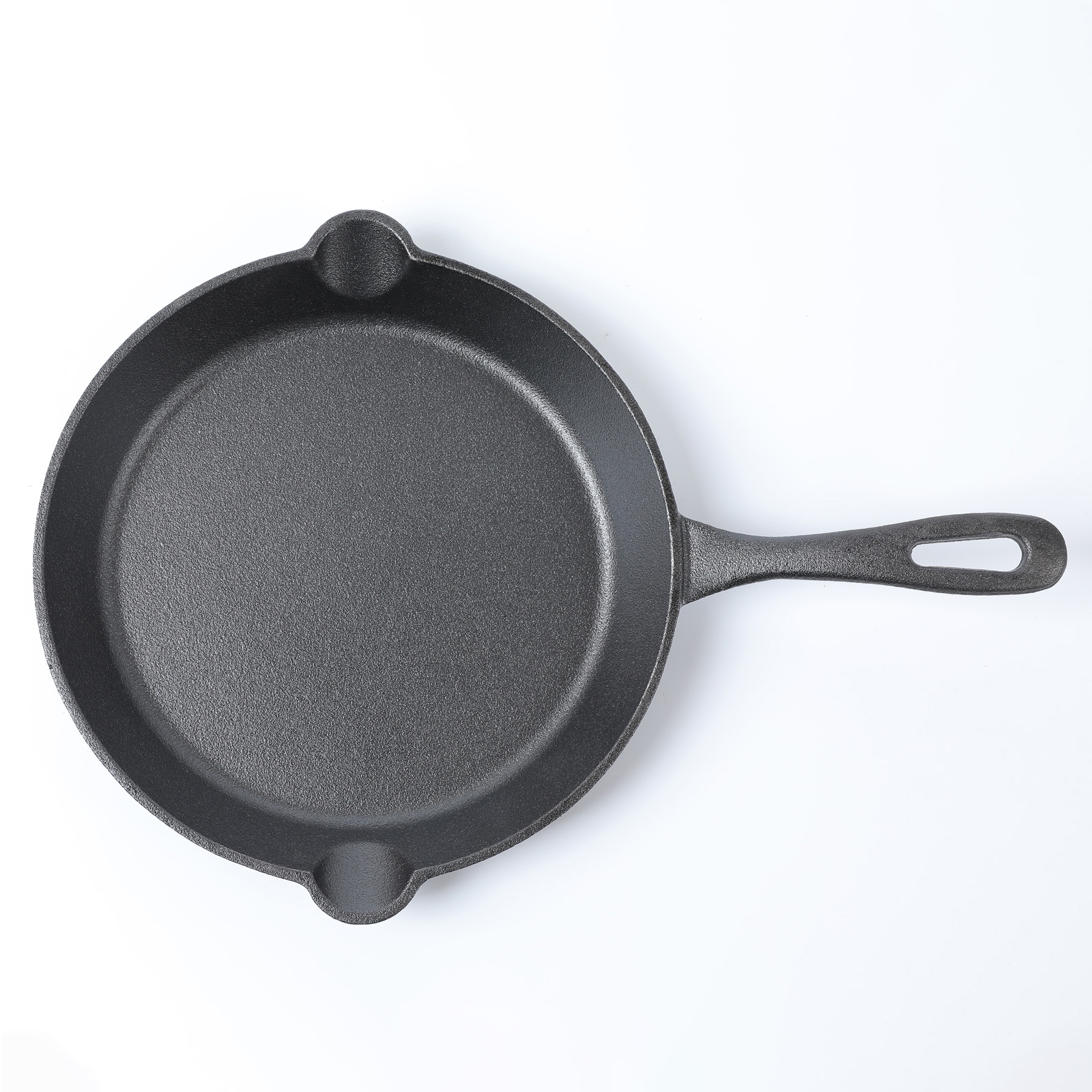 Cast Iron Skillet Round Fry Pan,10 inch Black - Image 3