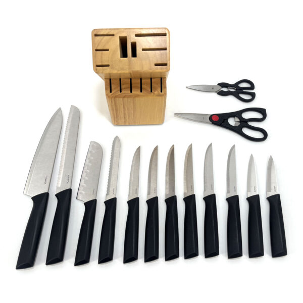 15-piece Kitchen Knife Block Set - 图片 2