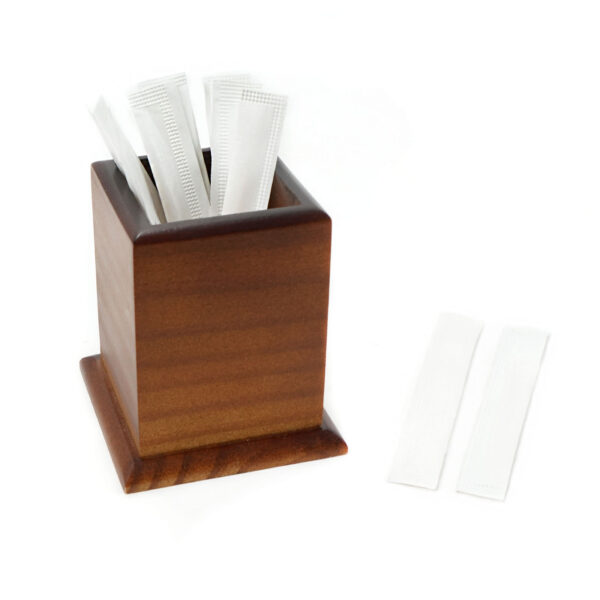 Wood Toothpick Holder, Square Toothpick container, for Home, Kitchen, Restaurant - 图片 5
